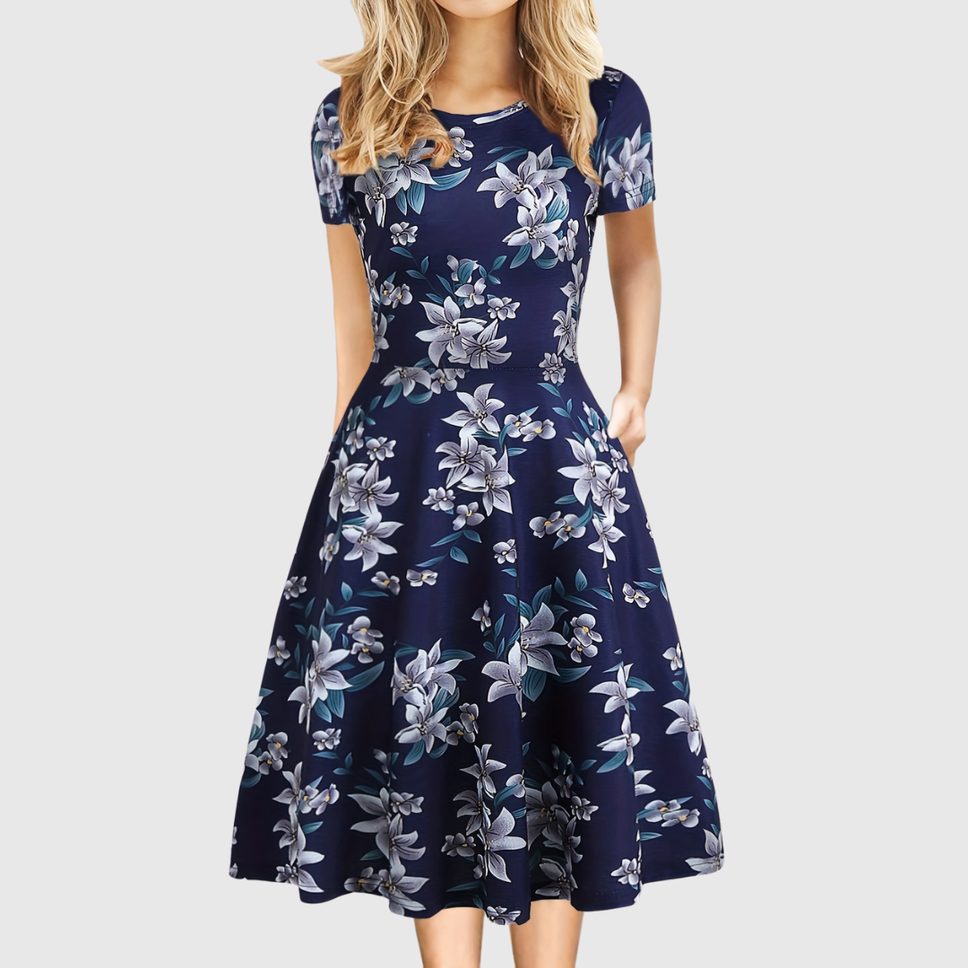 Evelyn Quinn | Vestito Estivo A-Line Retro