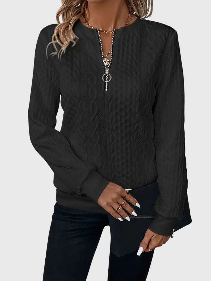 Nora™ | Maglione con Zip