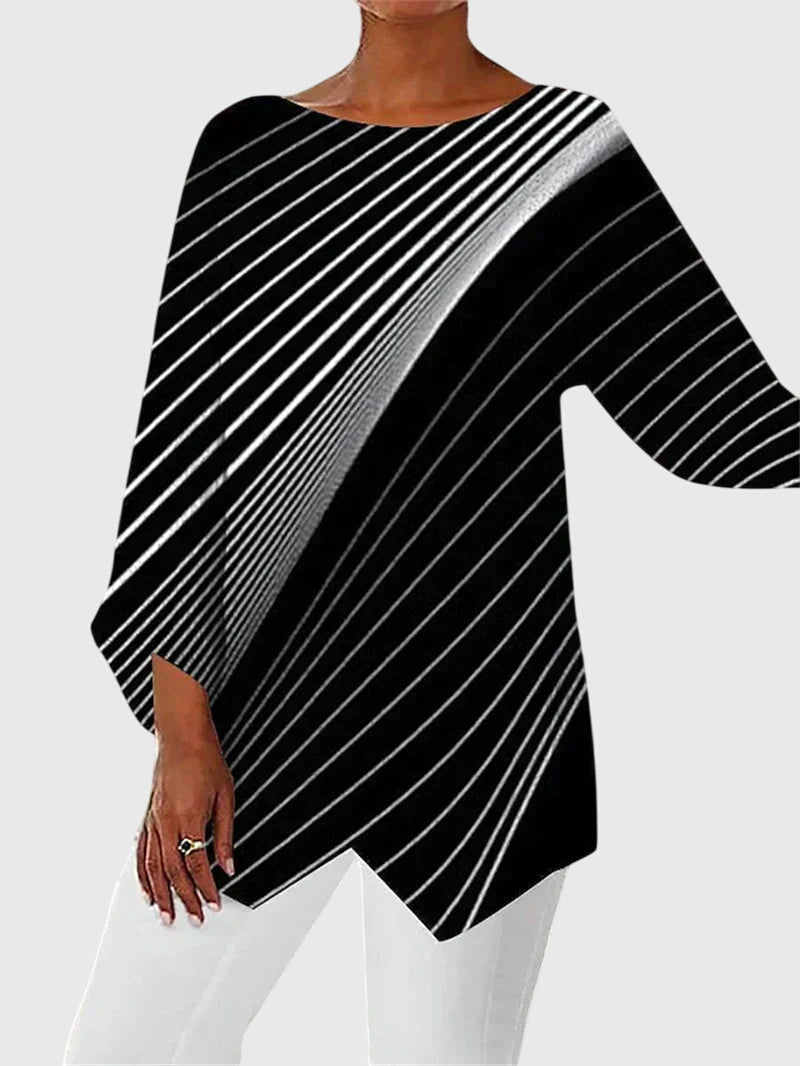 Alayah™ | Top Elegante con Collo a Giro