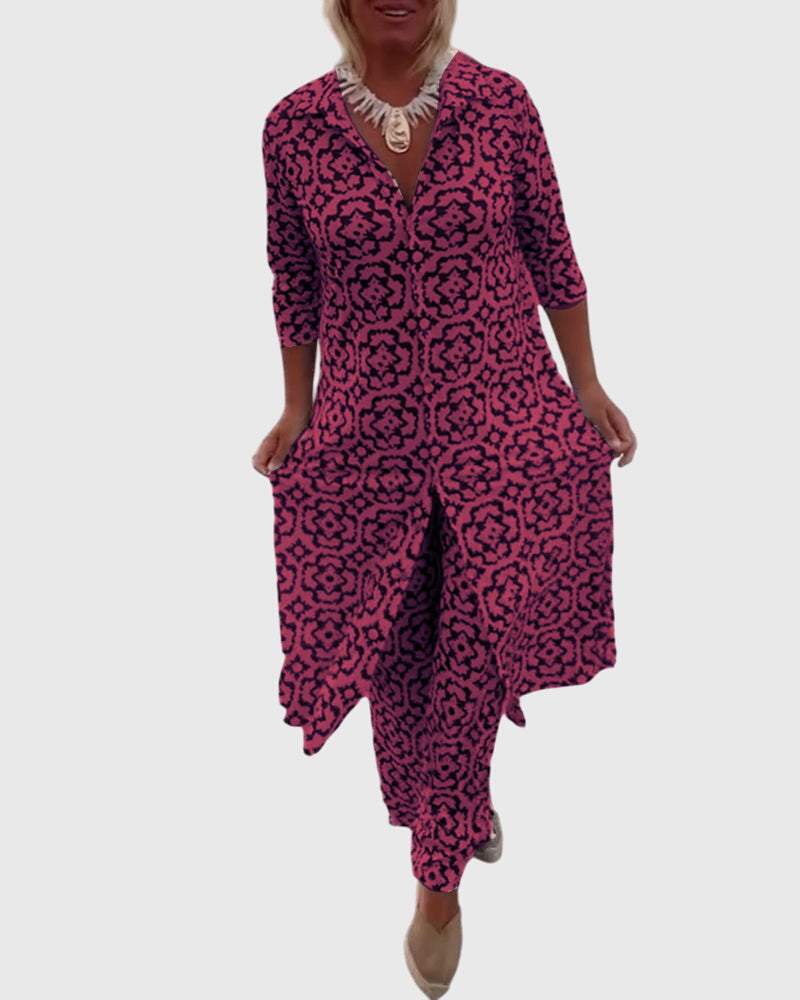 Gabriella™ | Elegante Completo Vintage in Due Pezzi