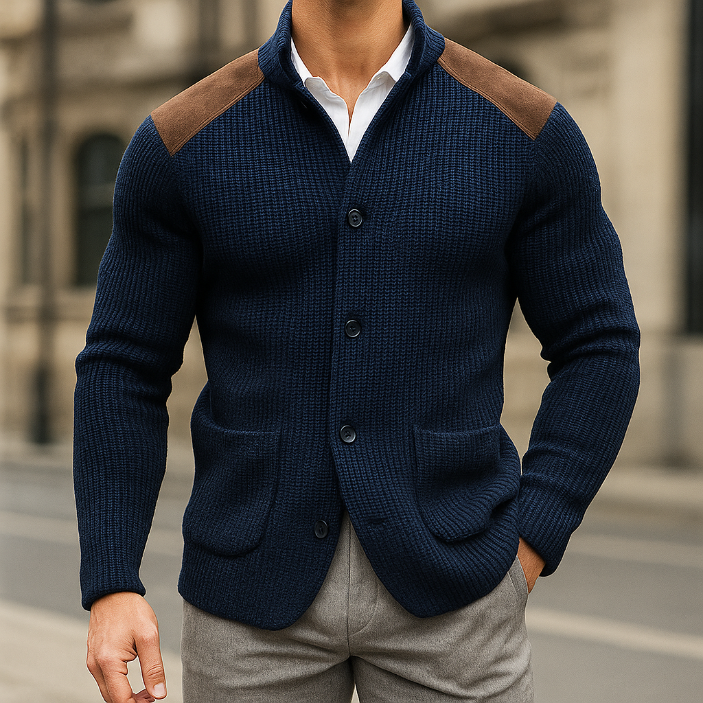 LUMERO | BLAZER IN MAGLIA TESTURIZZATA