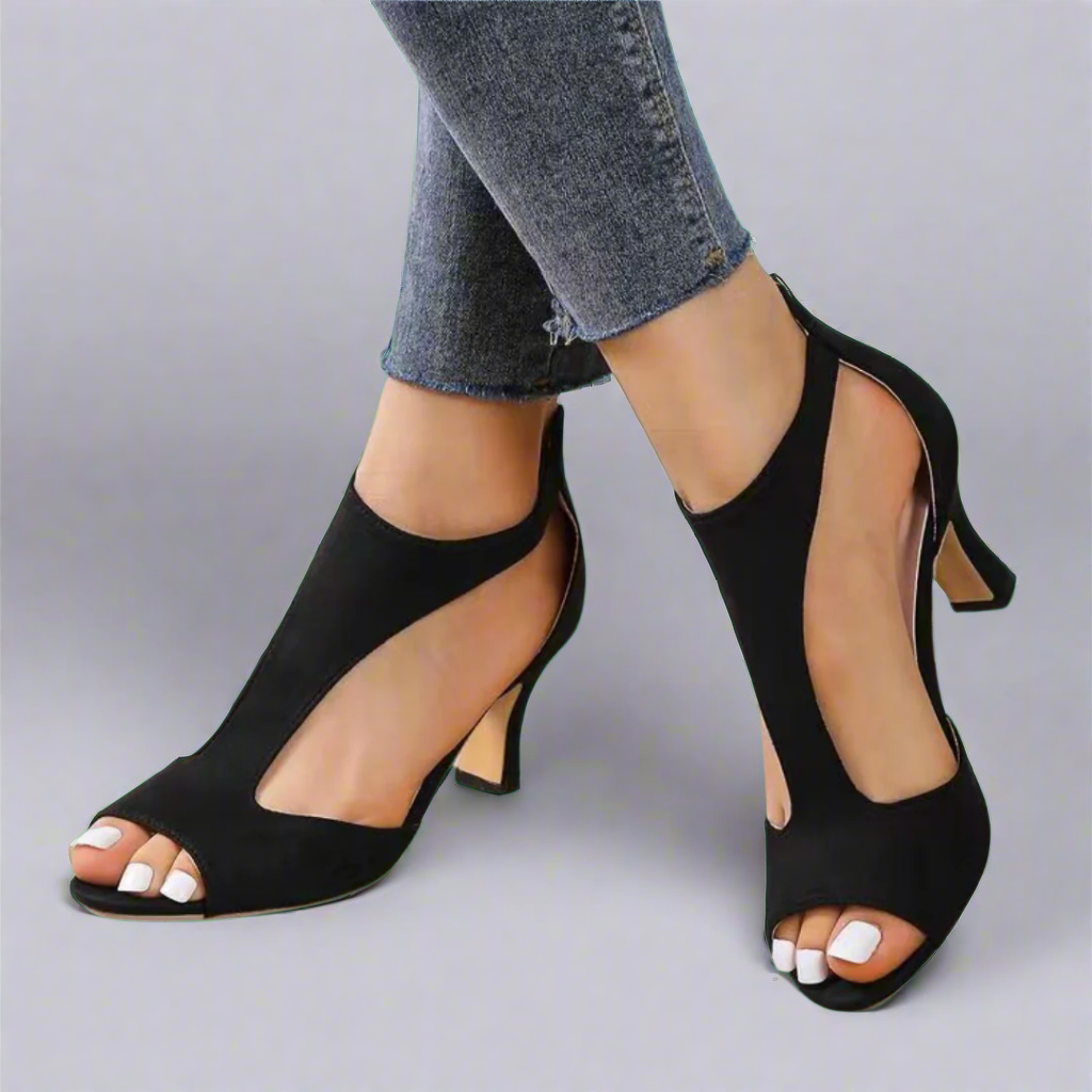 Barbara | Tacchi Peep Toe con Ritagli
