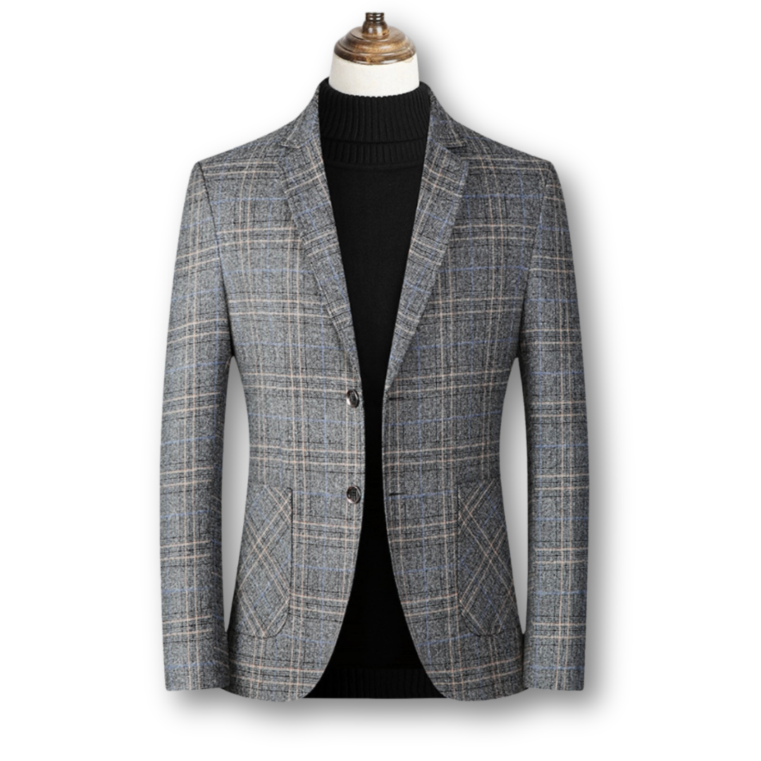 Domenico | Blazer Elegante in Tessuto Scozzese