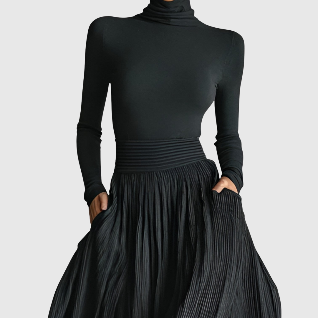 Cerynn | Gonna Maxi a Vita Alta con Camicia Abbinata