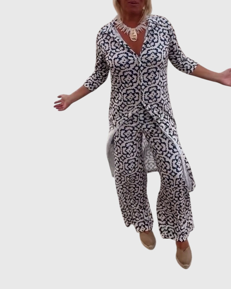 Gabriella™ | Elegante Completo Vintage in Due Pezzi