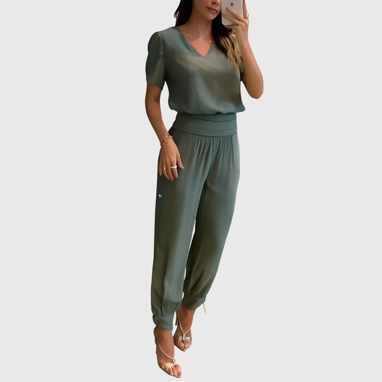 Jennifer™ | Set Blusa e Pantaloni Elegante