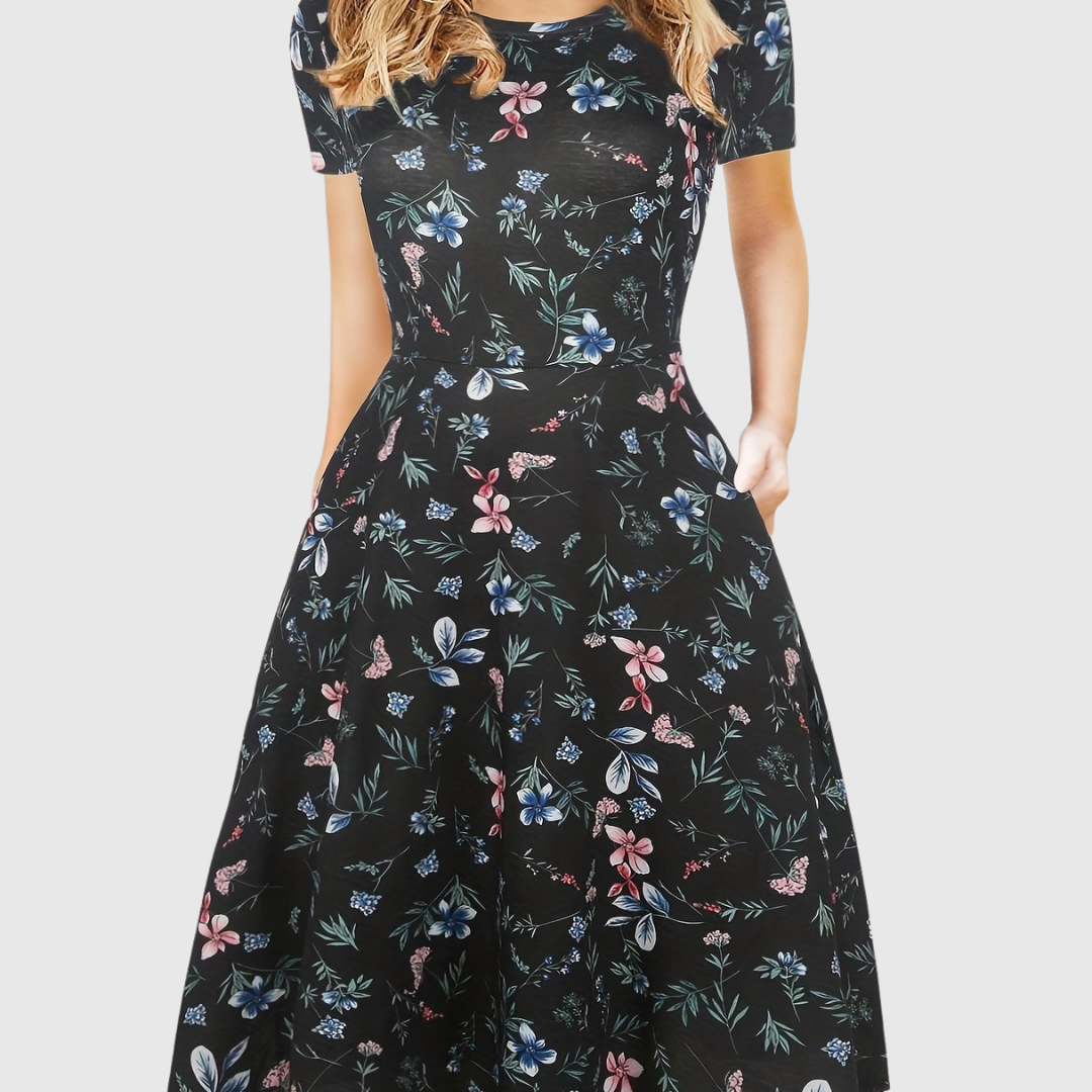 Evelyn Quinn | Vestito Estivo A-Line Retro