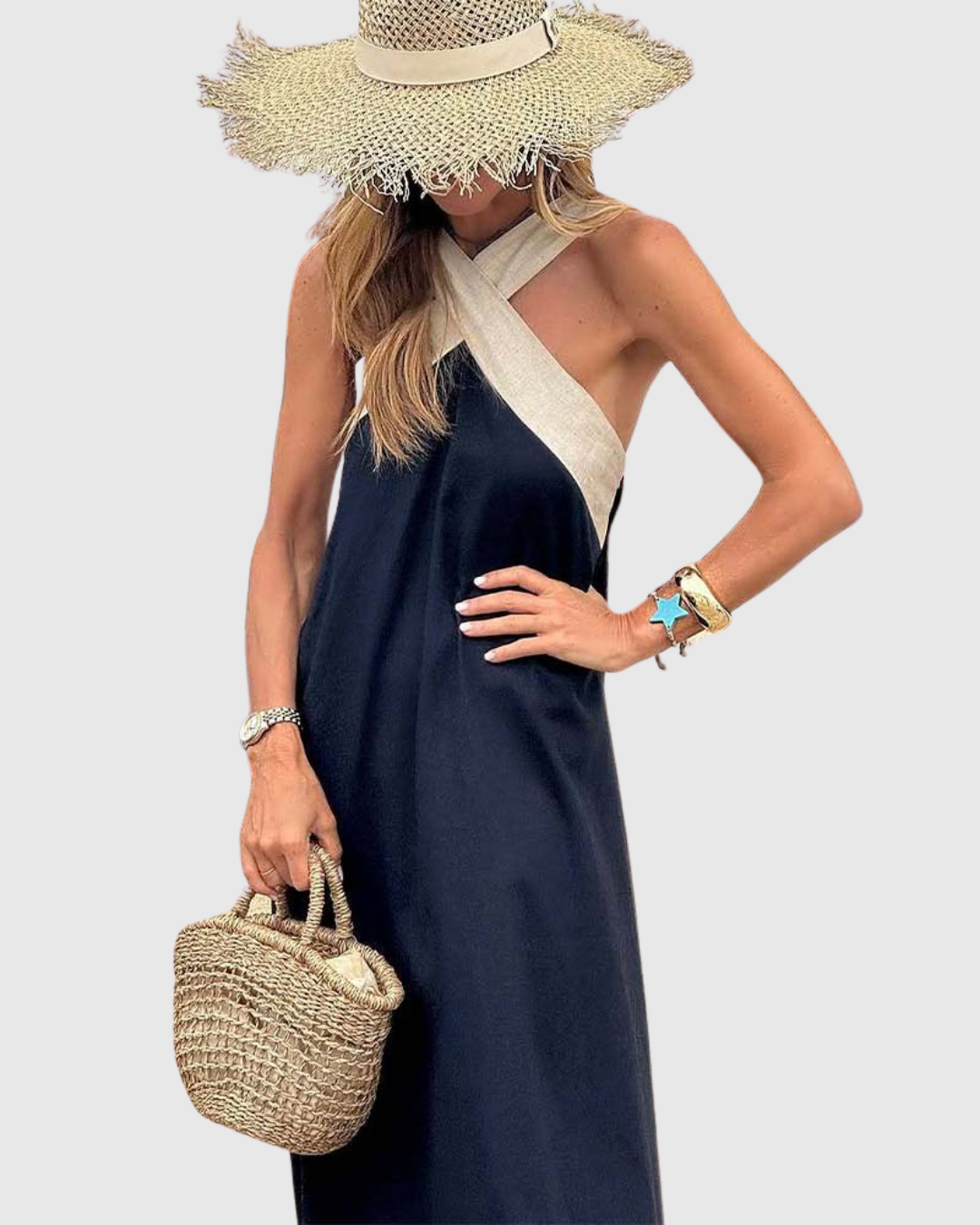 Orella | Abito con Collo Incrociato