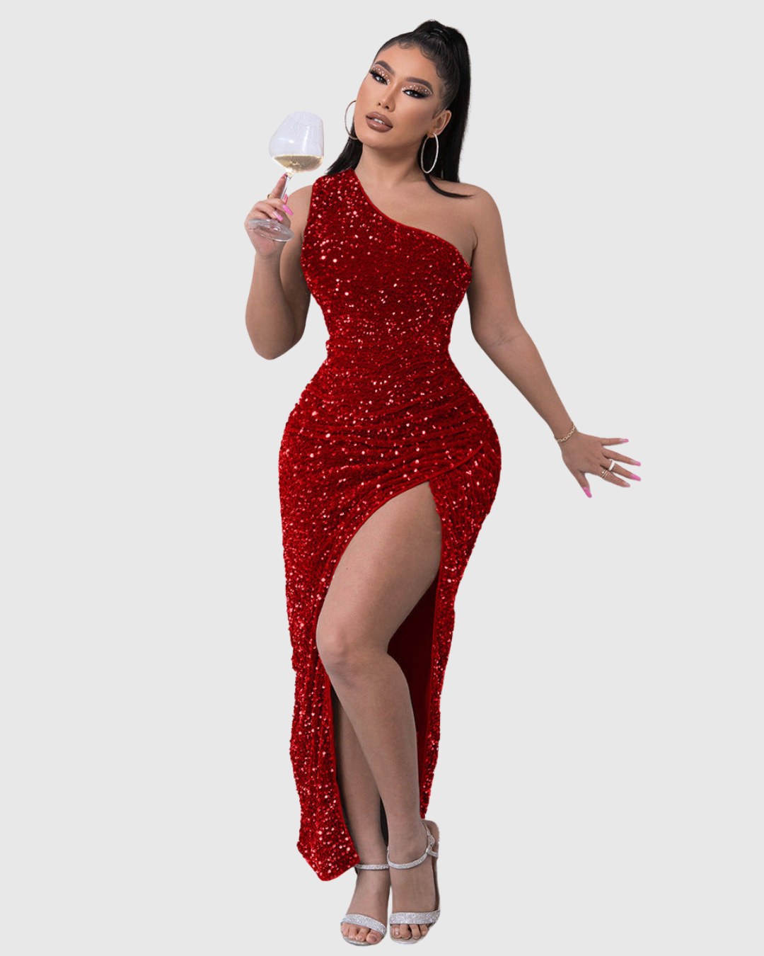 Lillian | Abito da Sera Luxe a Spalla Unica