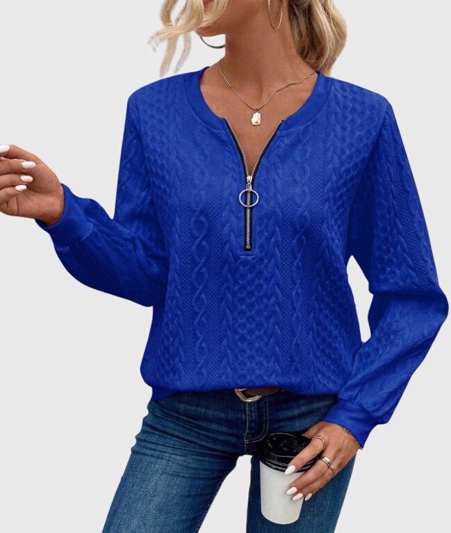 Nora™ | Maglione con Zip