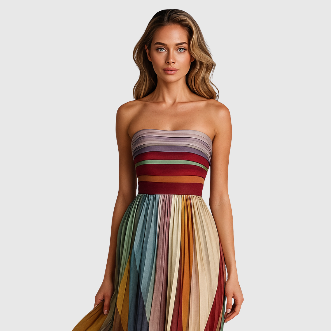 Isola | Abito Lungo Chic Con Dettagli Eleganti