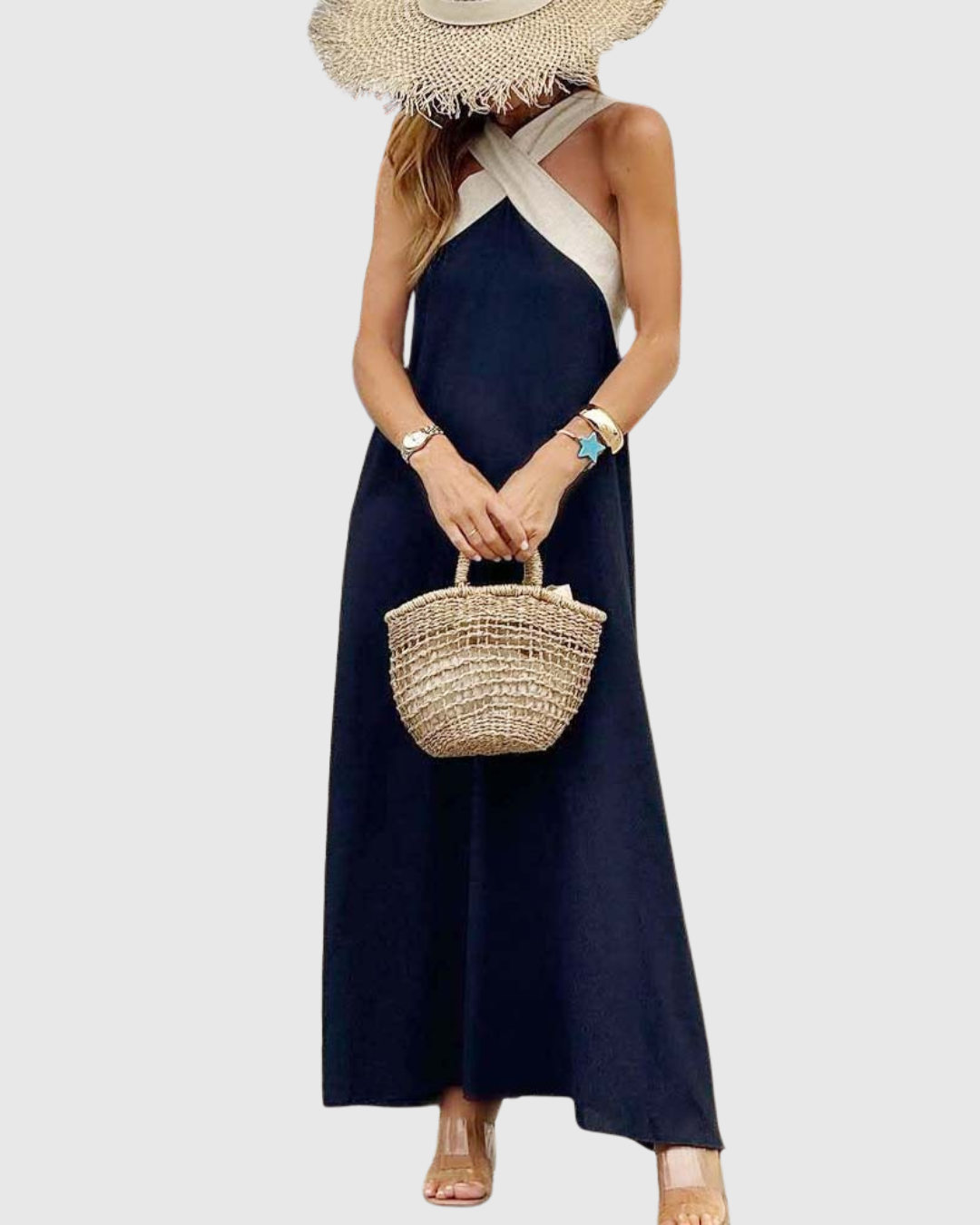 Orella | Abito con Collo Incrociato