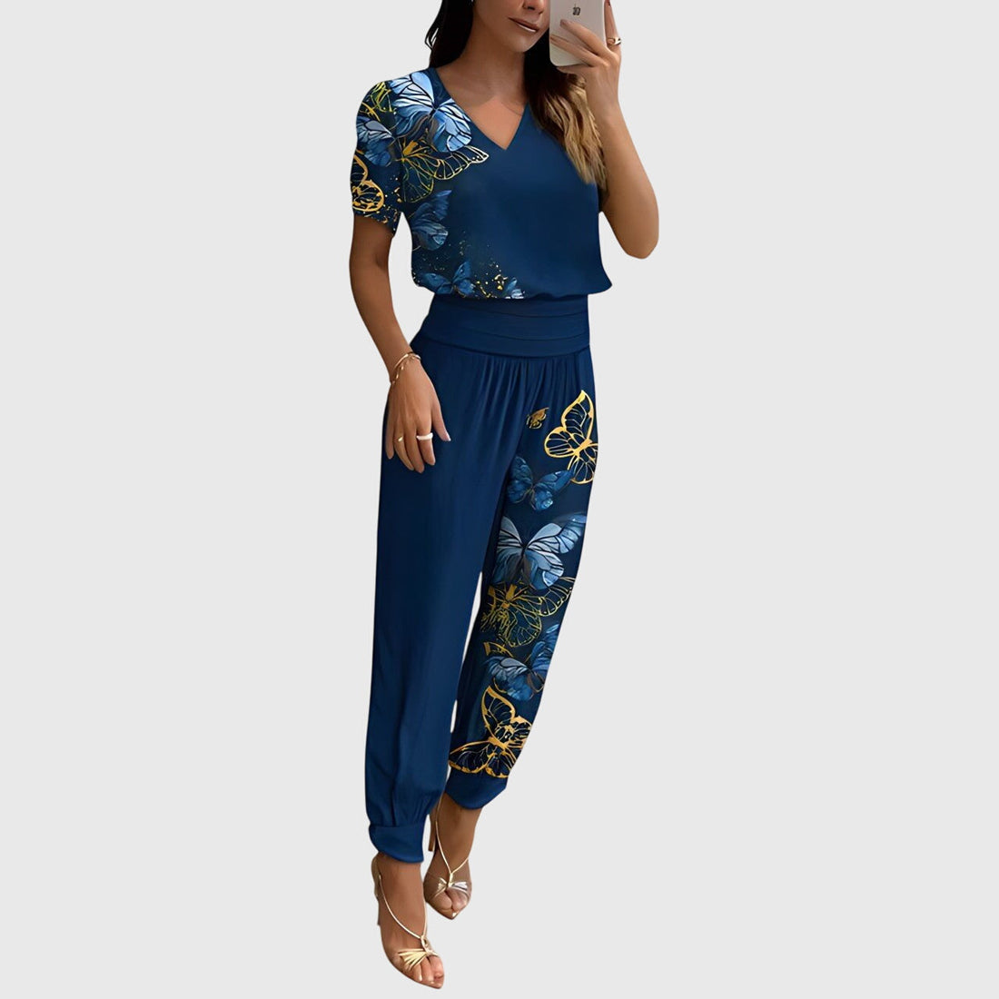 Jennifer™ | Set Blusa e Pantaloni Elegante
