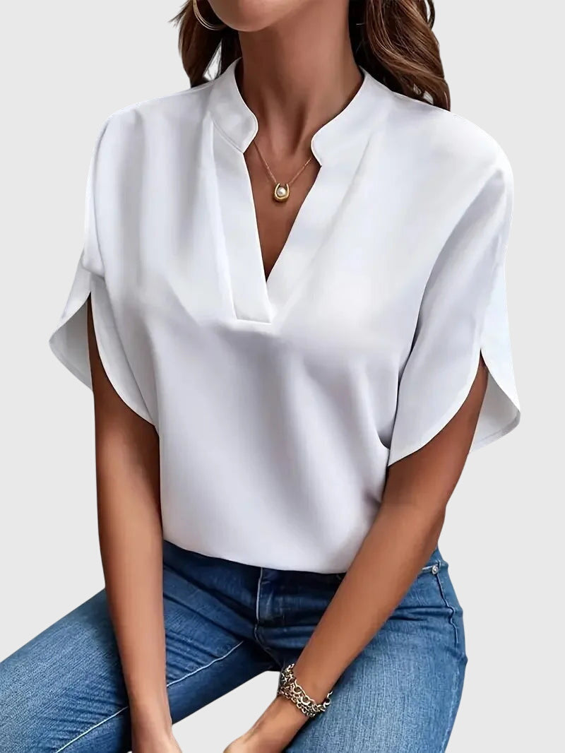 Beatrix™ | Camicia V-Neck Morbida ed Elegante