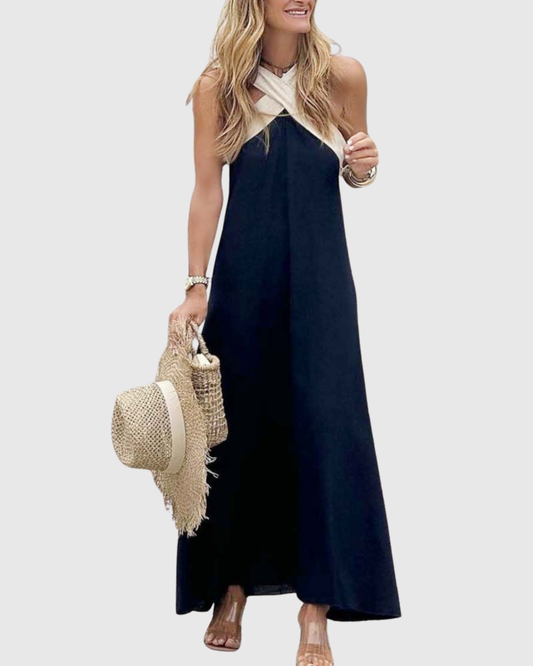 Orella | Abito con Collo Incrociato