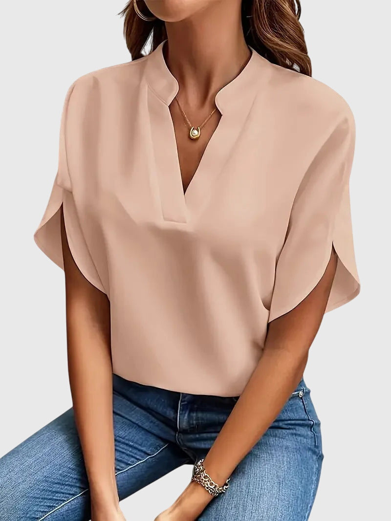 Beatrix™ | Camicia V-Neck Morbida ed Elegante