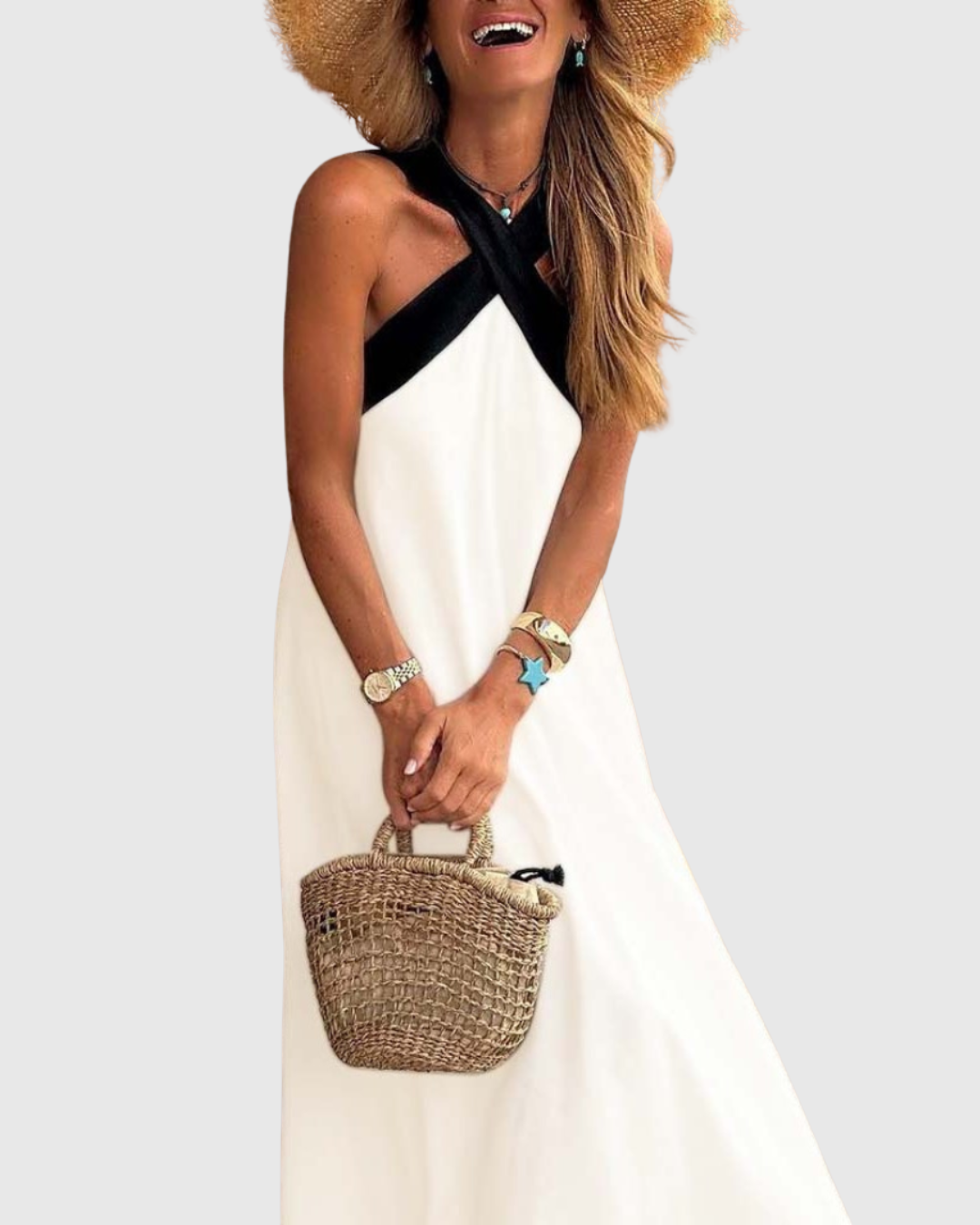 Orella | Abito con Collo Incrociato