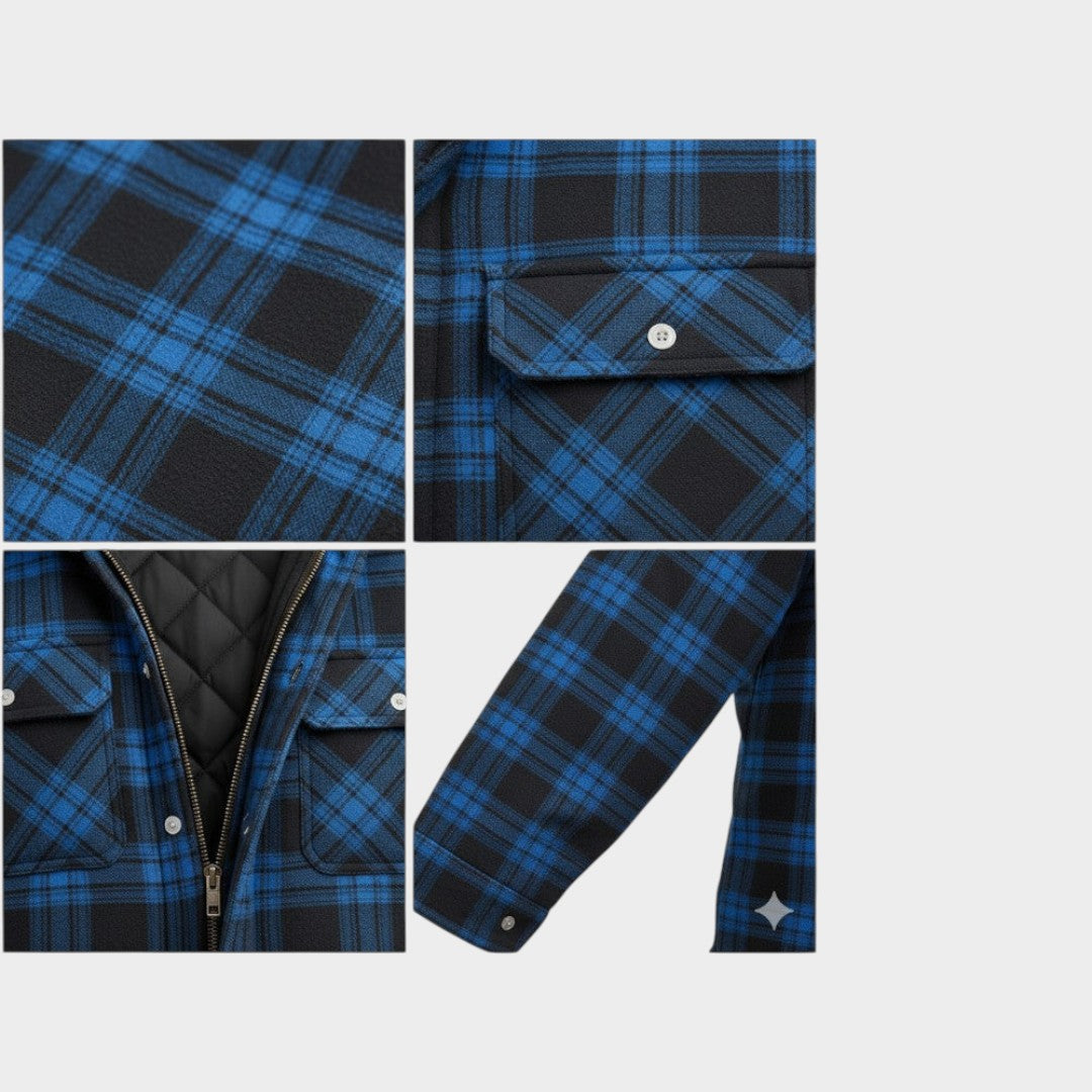 Asger™ | Giacca calda da uomo in misto lana premium