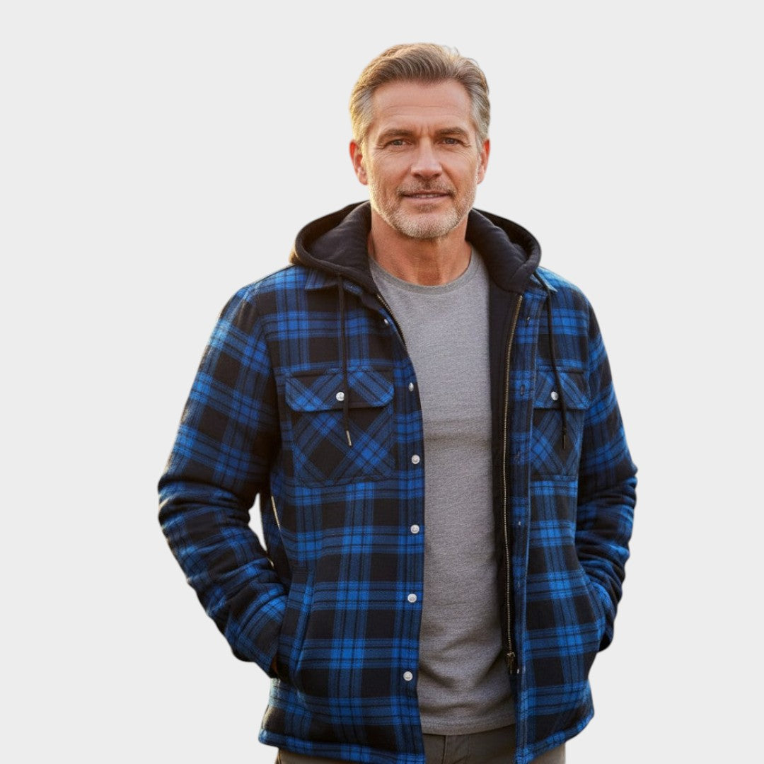 Asger™ | Giacca calda da uomo in misto lana premium