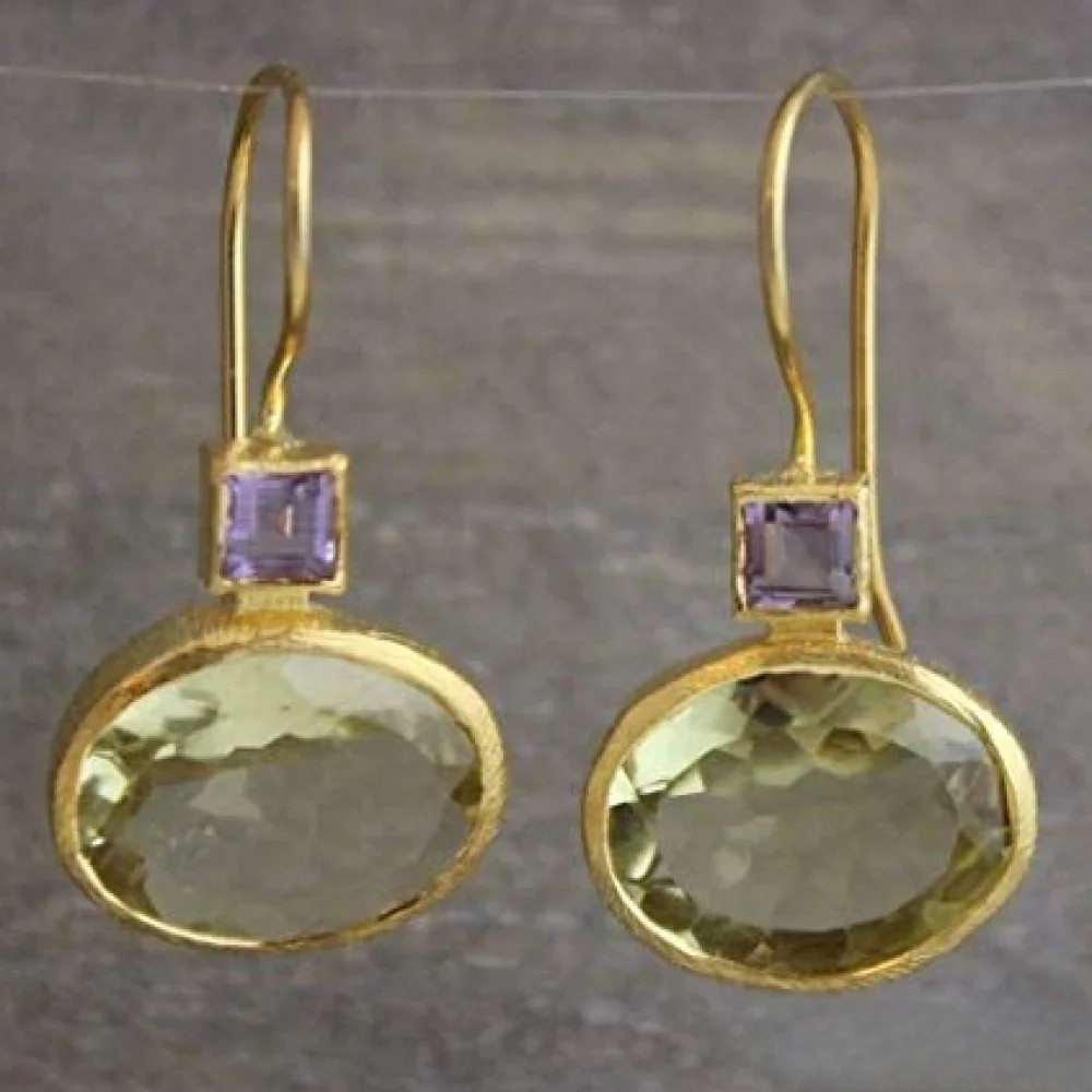 Orecchini Retro Verdi