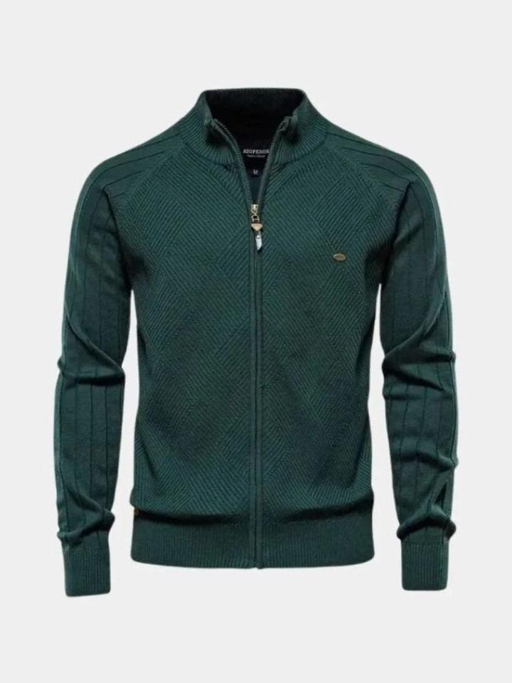 Jacquard™ | Cardigan in maglia con zip