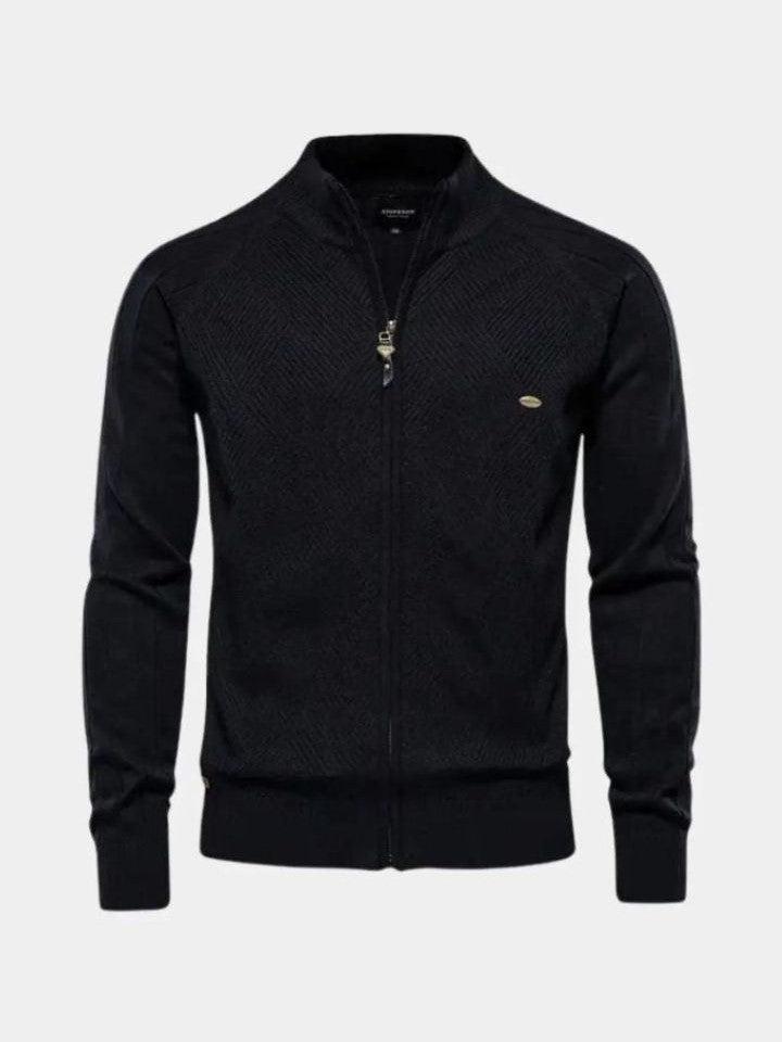 Jacquard™ | Cardigan in maglia con zip