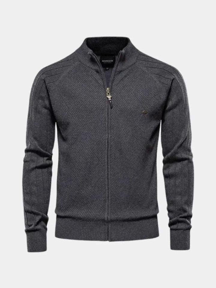 Jacquard™ | Cardigan in maglia con zip