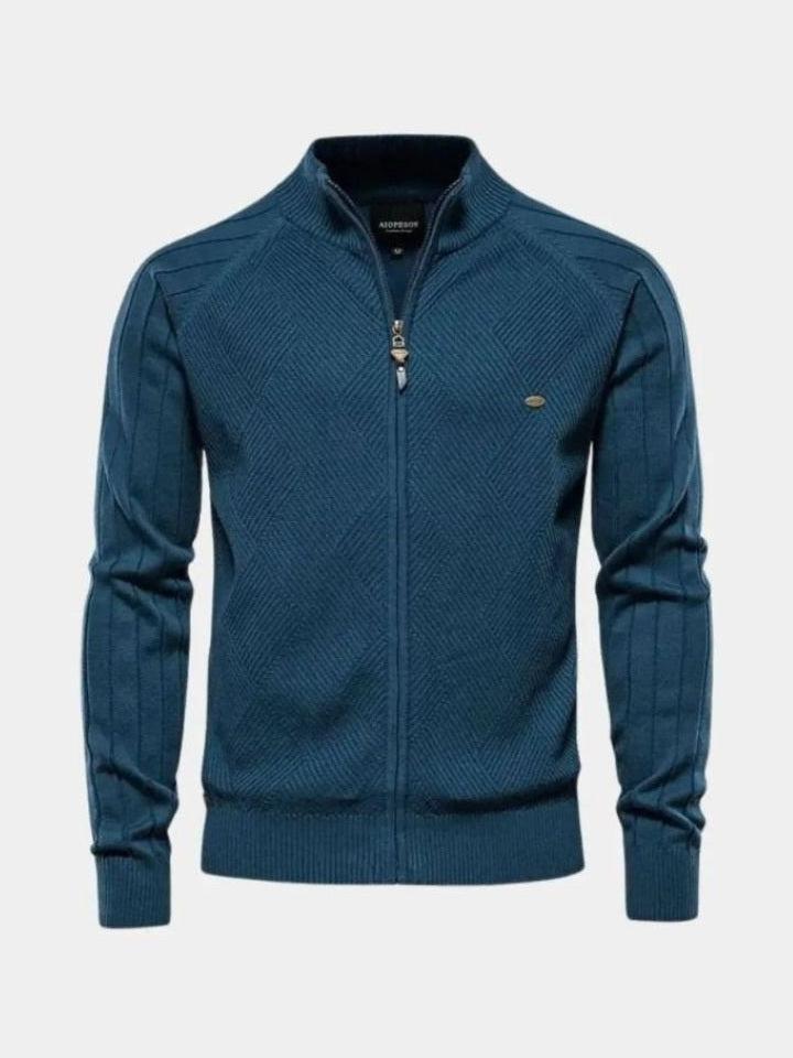 Jacquard™ | Cardigan in maglia con zip