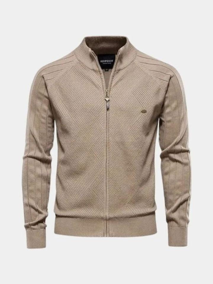 Jacquard™ | Cardigan in maglia con zip