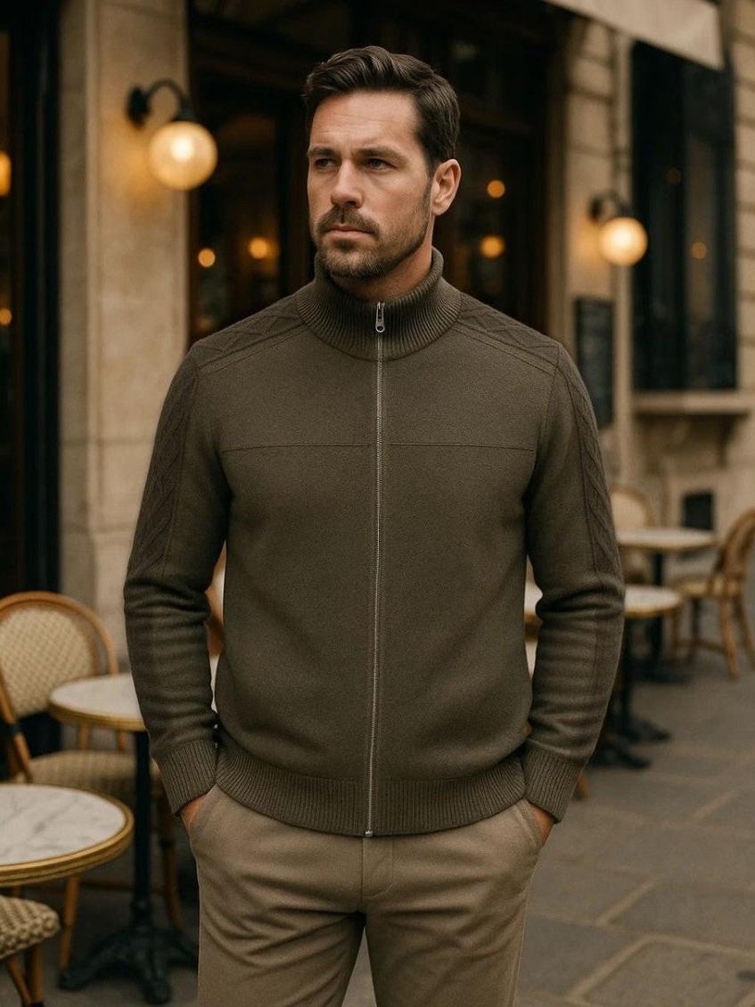 Magnus™ | Maglione in Cashmere con Zip