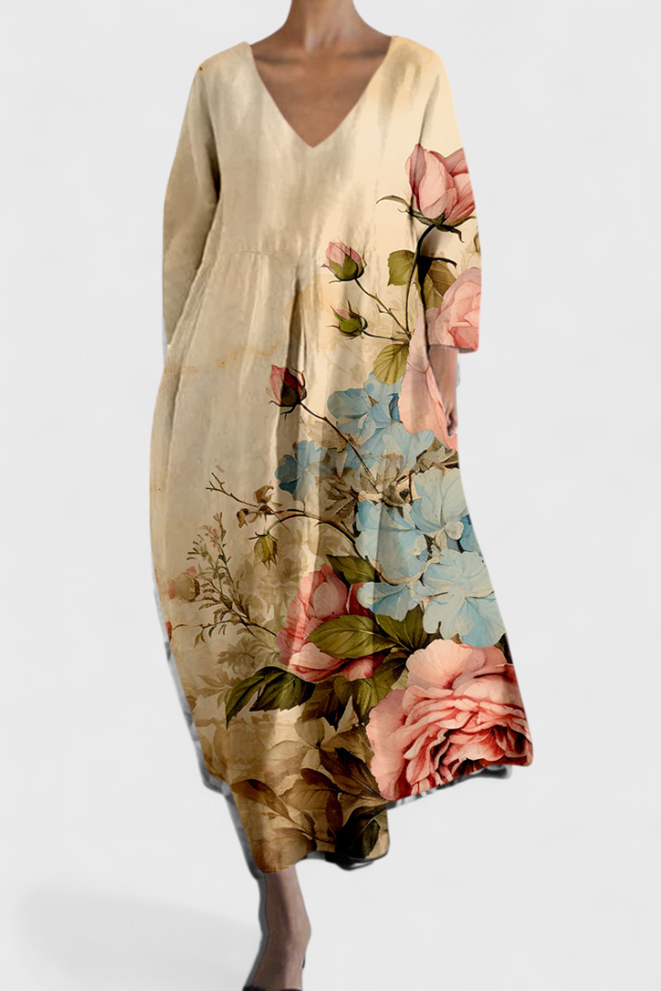 Isalinde | Abito V-neck Comodo