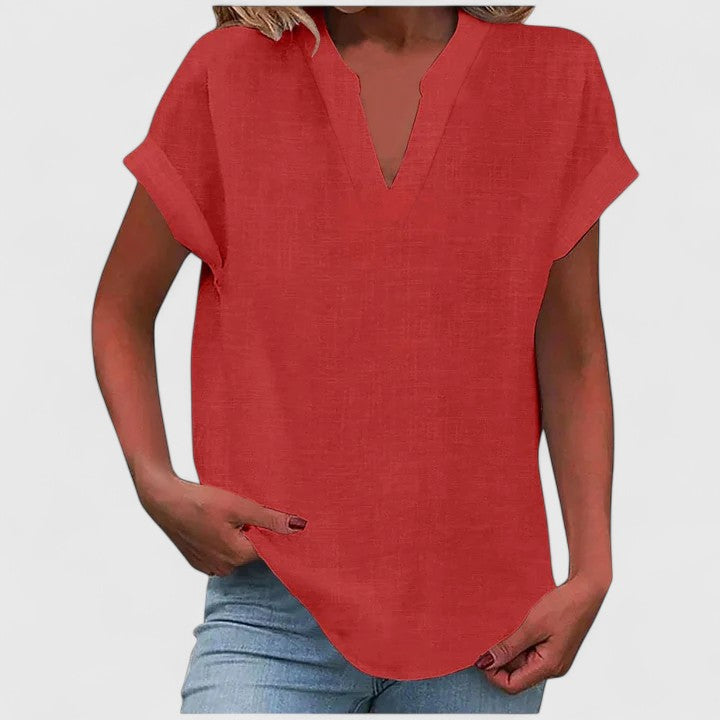 Xavinah | Blusa V-Neck Confortevole