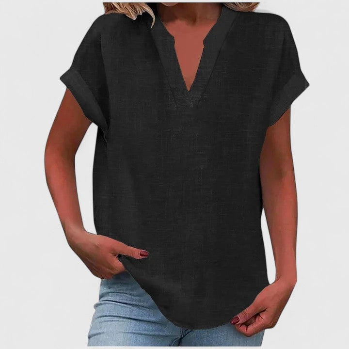 Xavinah | Blusa V-Neck Confortevole