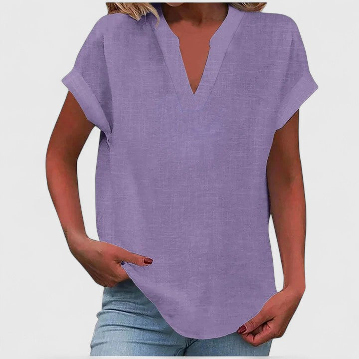 Xavinah | Blusa V-Neck Confortevole