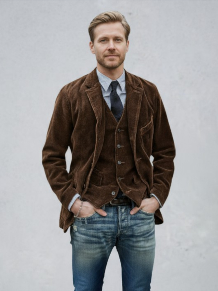 Radek™ | Giacca e gilet in stile vintage