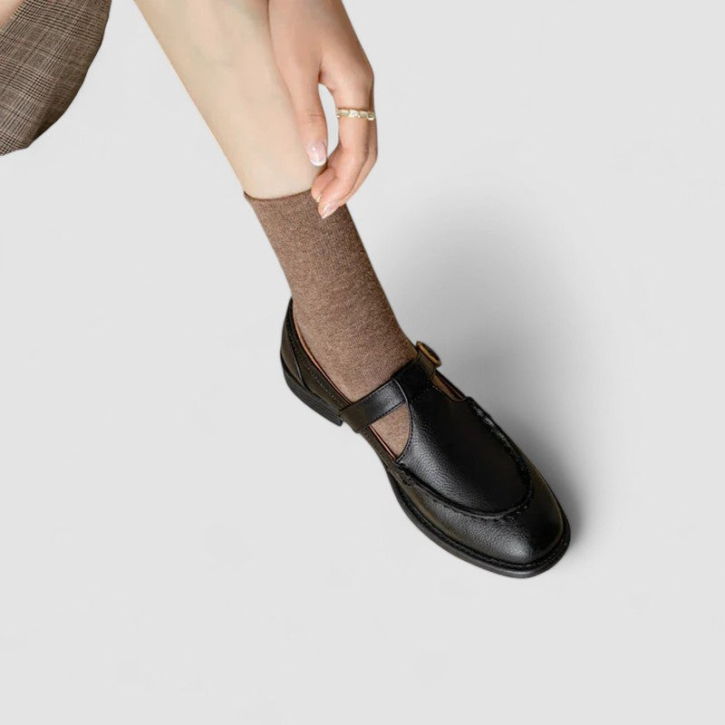 Zhelynne | Scarpe Mary Jane ortopediche a punta quadrata