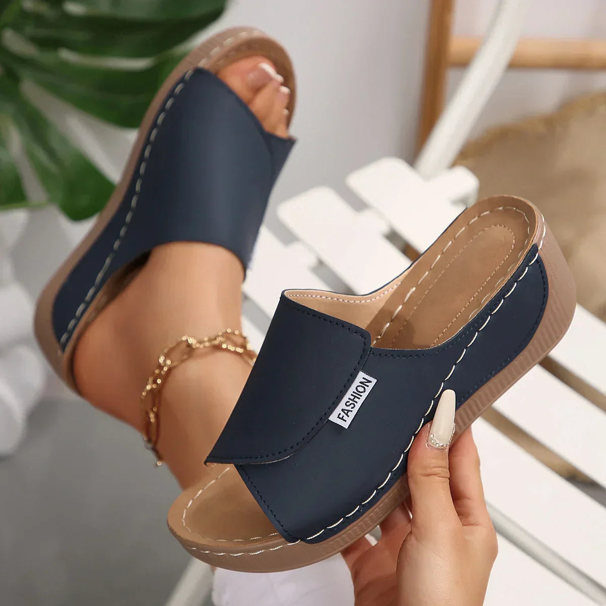 Selene | Sandali con Tacco a Wedge Ortopedici™