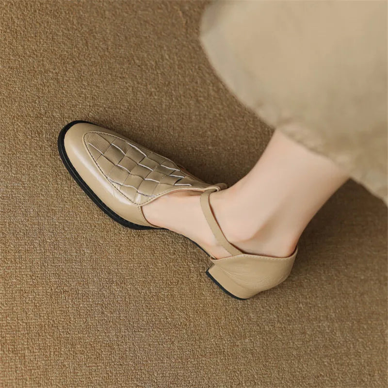 Celeste | Tacchi Vintage con Cinghie