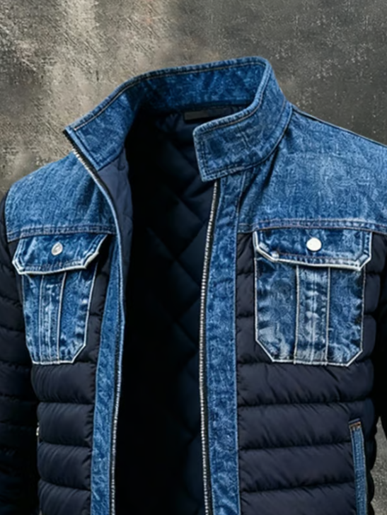 LEON MARTEL | Giacca ibrida in denim per uno stile urbano