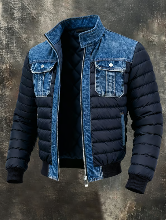 LEON MARTEL | Giacca ibrida in denim per uno stile urbano