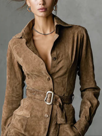 Alba | Vestito midi a manica lunga