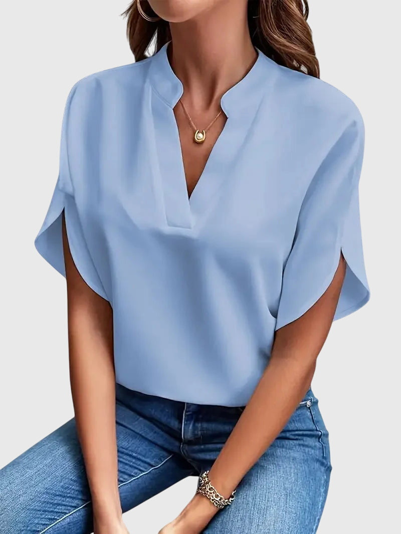 Beatrix™ | Camicia V-Neck Morbida ed Elegante
