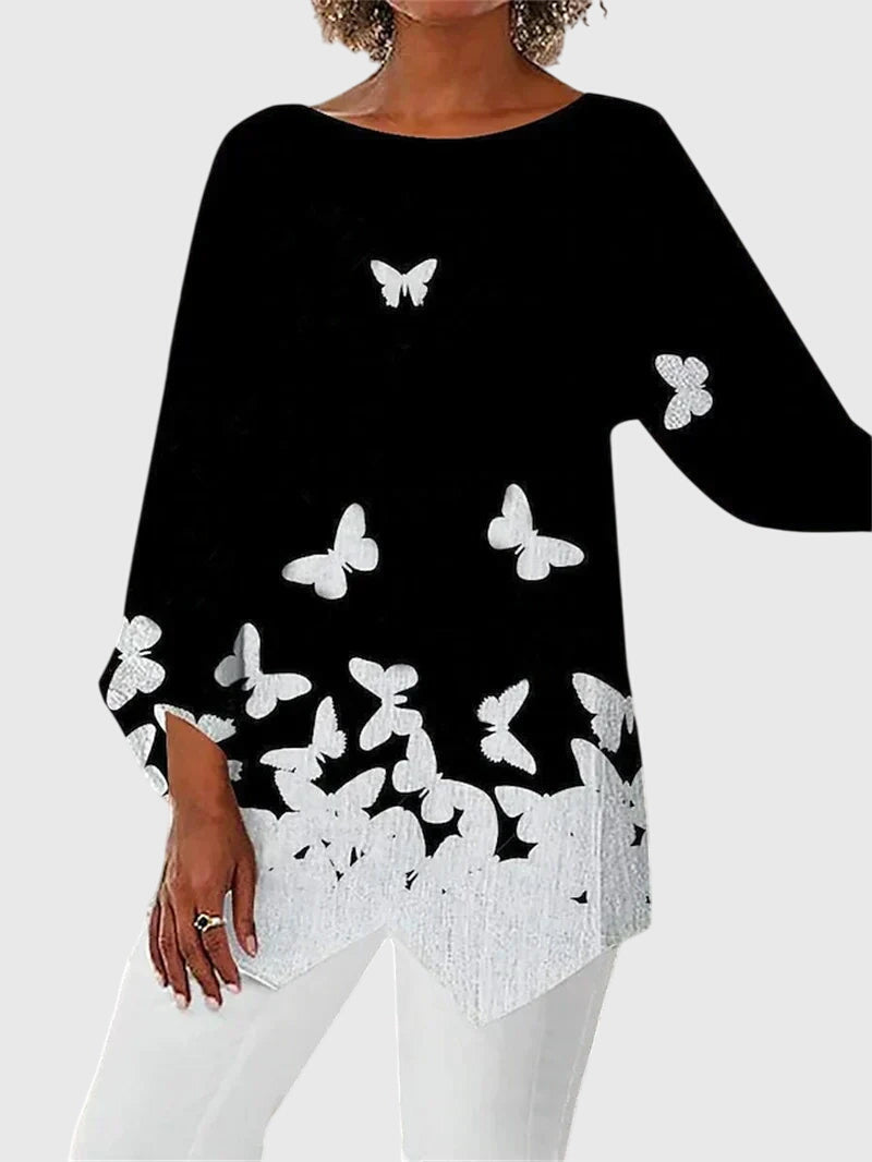 Alayah™ | Top Elegante con Collo a Giro