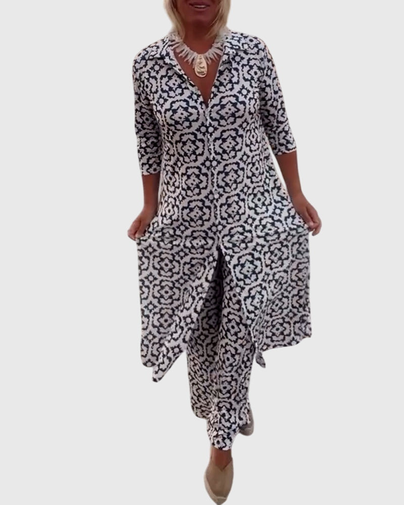 Gabriella™ | Elegante Completo Vintage in Due Pezzi