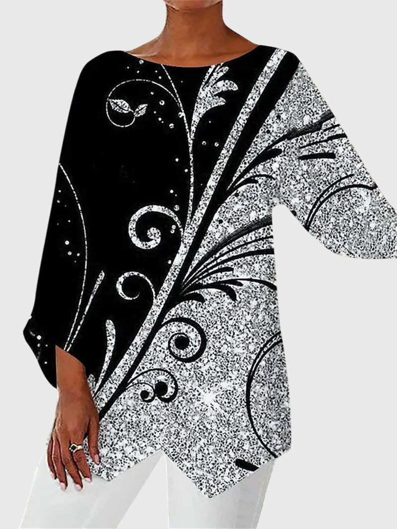 Alayah™ | Top Elegante con Collo a Giro