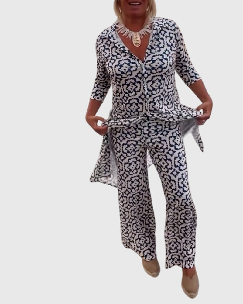 Gabriella™ | Elegante Completo Vintage in Due Pezzi