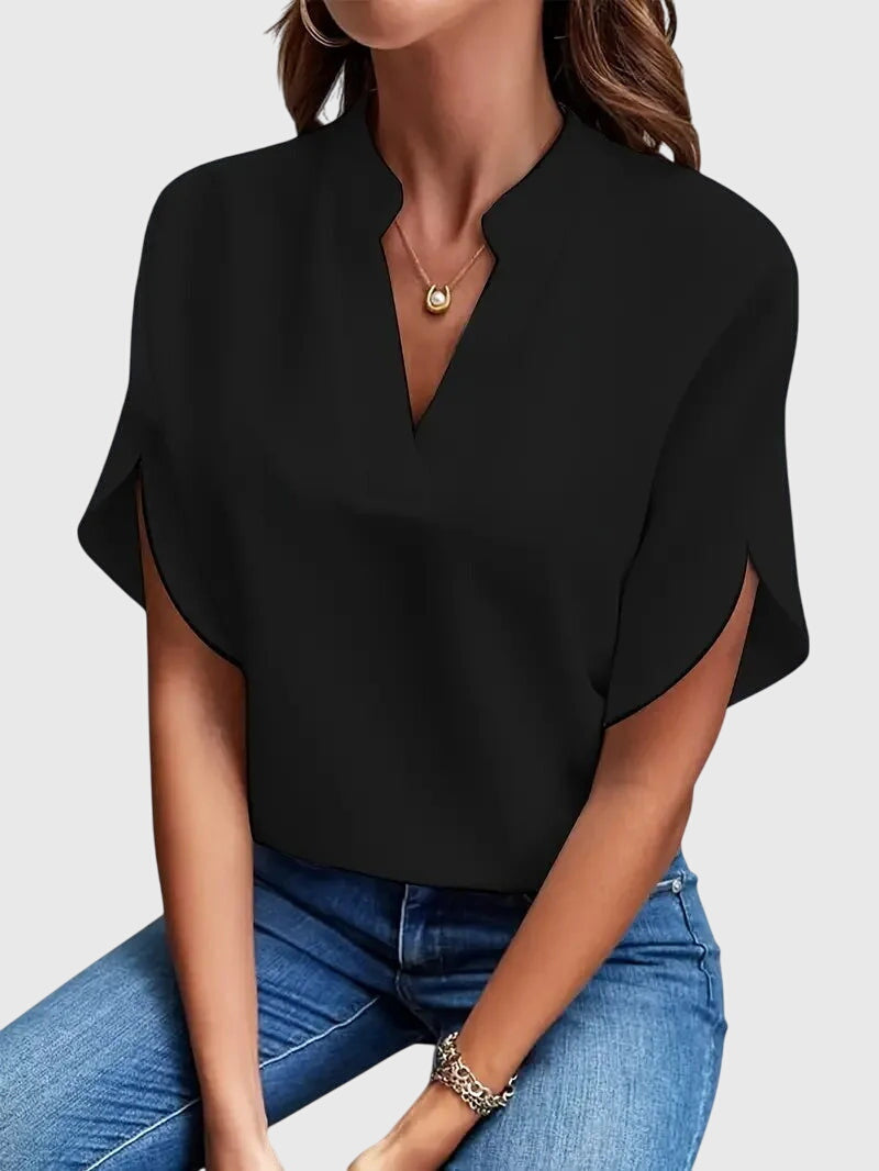 Beatrix™ | Camicia V-Neck Morbida ed Elegante
