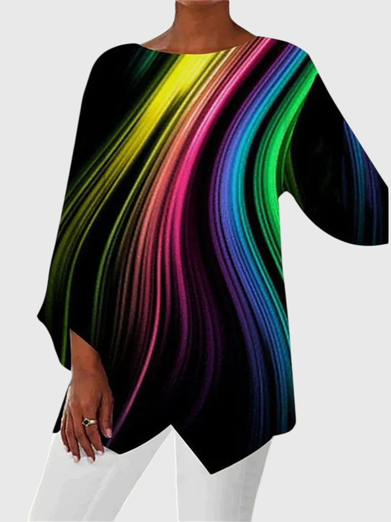 Alayah™ | Top Elegante con Collo a Giro