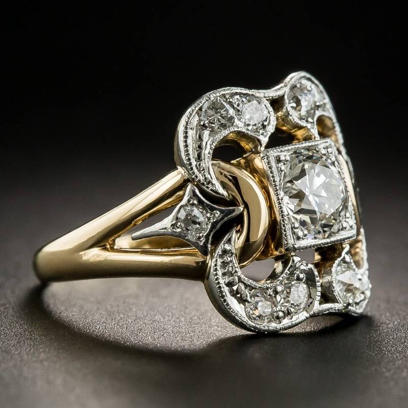 Radiance - Anello in Zirconia Vintage
