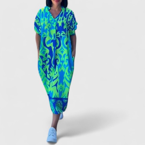 Shamcey™ - Abito Floreale Sofisticato